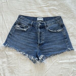 Agolde Blue Jean Shorts